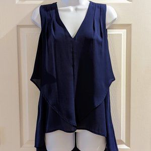 Blue Sleeveless Spense Blouse- SM
